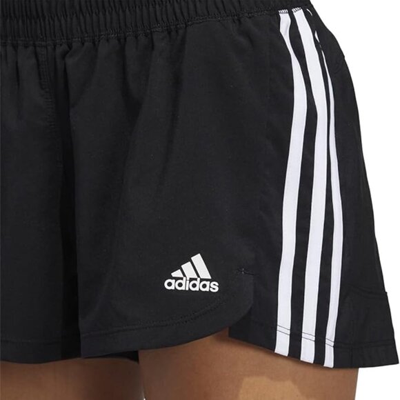 adidas Training Pacer 3 Stripe Woven Shorts - Picture 3 of 3